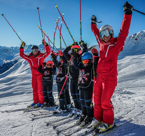 Kinderskikurs an der Garfrescha bei Gaschurn
